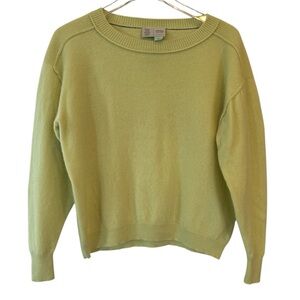 Saturday Sunday by Anthropologie 100% Cashmere Citron Tea Sweater Size Small